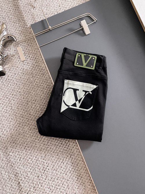 Valentino Premium Jeans with Soft Feel and Slim Fit