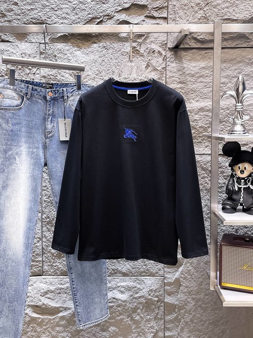 Burberry High-quality Long-sleeved T-shirt with Imported Fabric