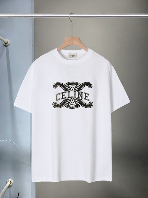 Celine New Printed Letter T-Shirt in Soft Cotton & Many Colors