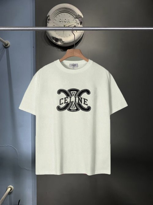 Celine New Printed Letter T-Shirt in Soft Cotton & Many Colors