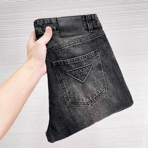 Prada Original Single Washable Jeans with Custom Logo