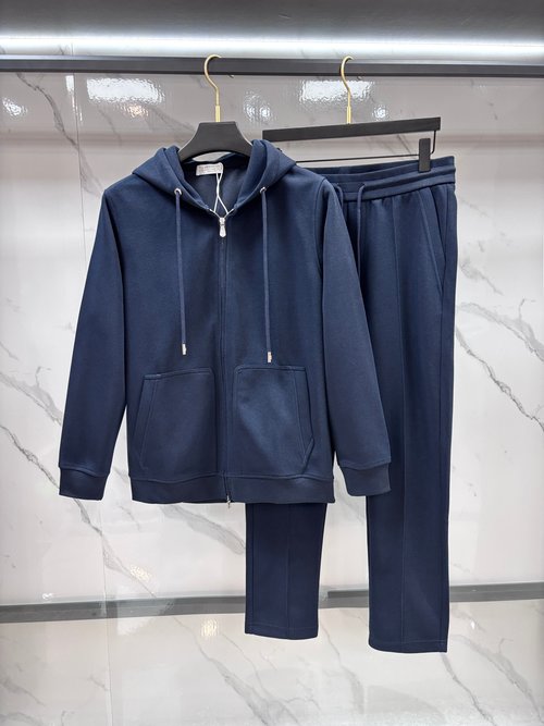 Brunello Cucinelli Breathable Sporty Suit Eligible for Post - holiday Return