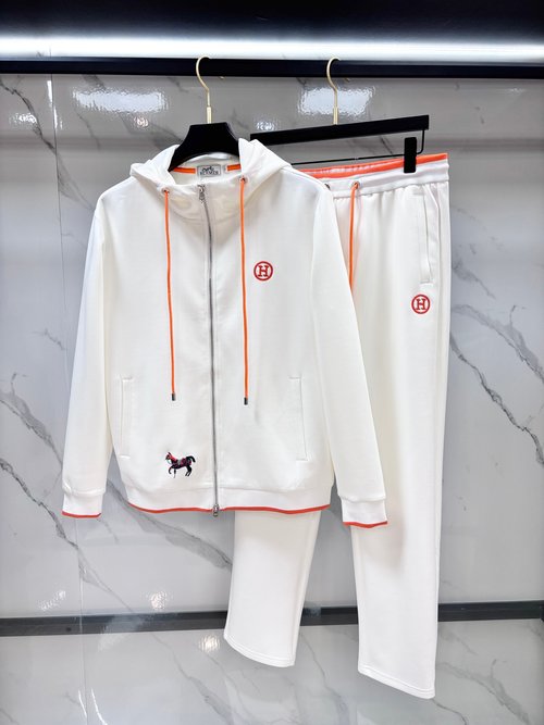 Hermes Customized Comfortable Sports Zip-up Set