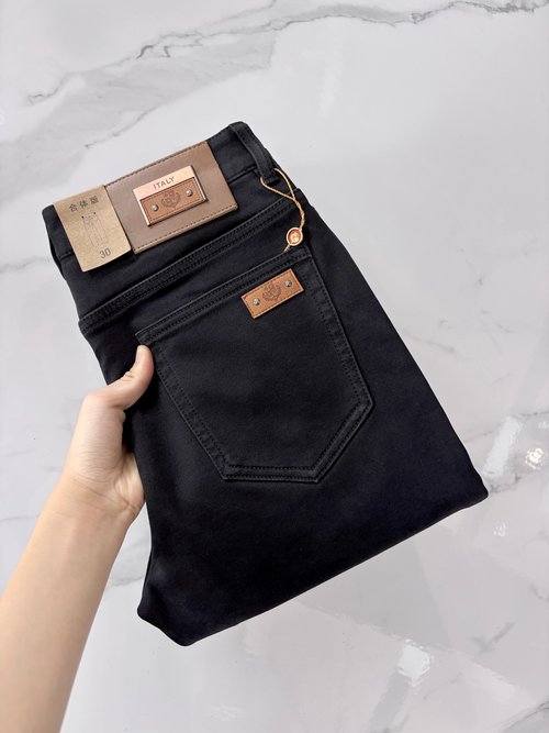 Loro Piana Premium Customized Stretch Jeans with Fine Workmanship