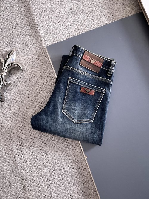 Armani High-Elasticity Washable Jeans, Fashionable Fit