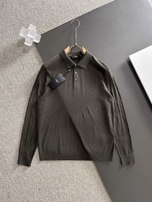 Fendi Soft Custom Polo with Graceful Pattern