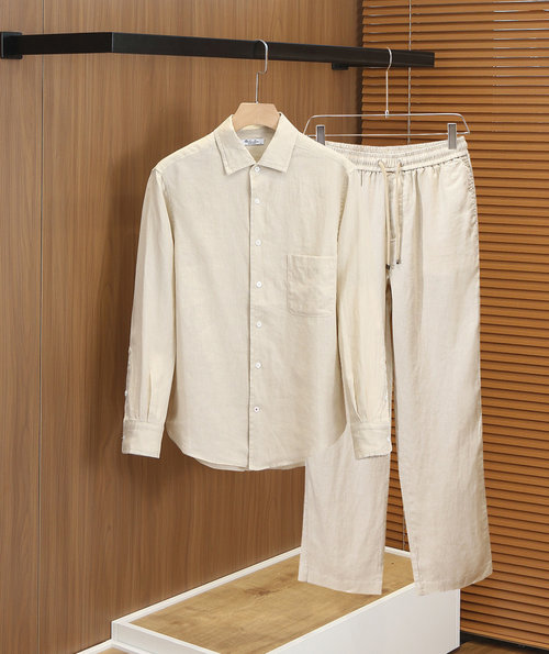 Loro Piana Breathable Linen Shirt and Pants Combo