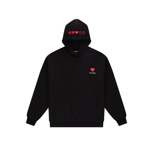 Versace Minimalist and Luxurious Fleece Hoodie in Black