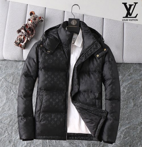 Louis Vuitton Premium Down Jacket with 90% Down and Logo