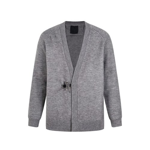 Givenchy Cotton Knit Cardigan with Metal U-lock