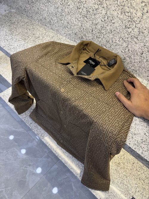 Fendi Stylish Jacket Made of High - end Custom Fabric