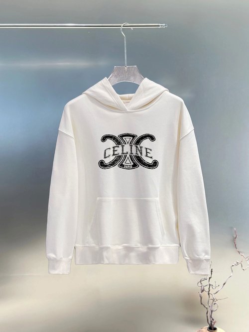 Celine High-Quality Printed Cotton Hoodie Suitable for Everyone
