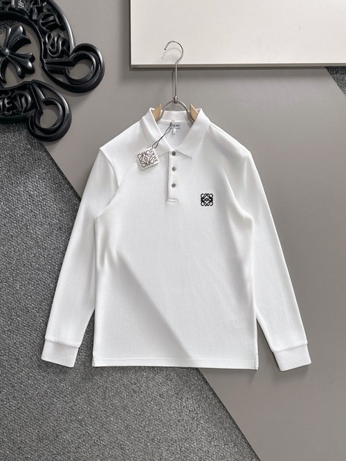 Loewe Luxurious Long-sleeved Polo Shirt with Elegance