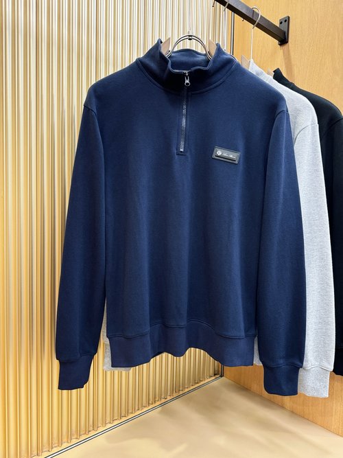 Loro Piana Long-Sleeved Sweatshirt, Classic Logo Design