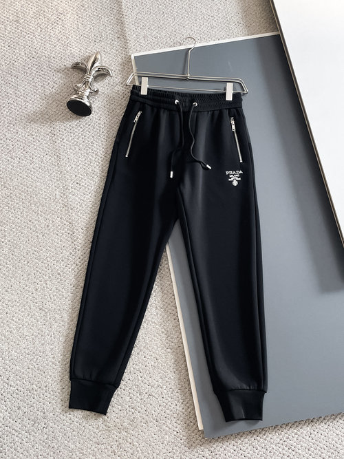 Prada New Arrival Logoed Casual Pants with High Comfort