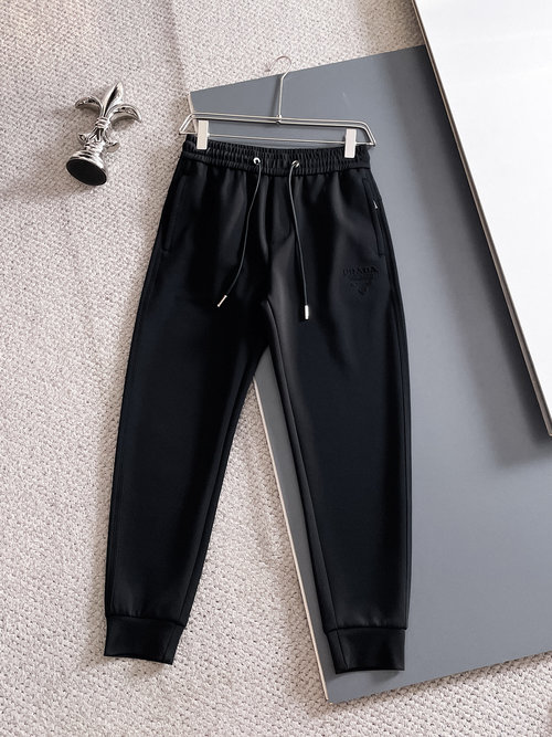 Prada Top-Quality Casual Pants with a Classic Logo