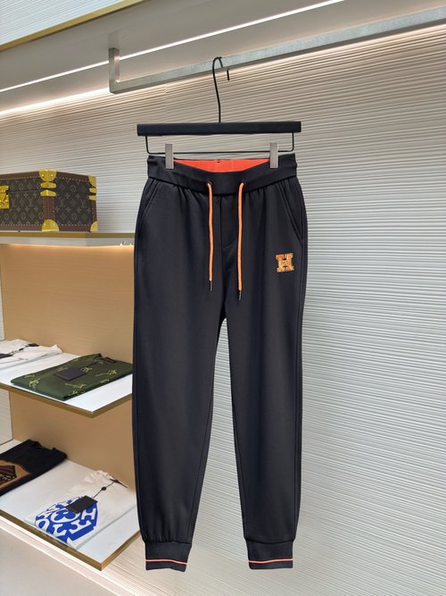 Hermes Fashionable New Logo Casual Pants