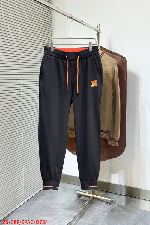 Hermes New Arrival Logo Casual Pants with Great Comfort
