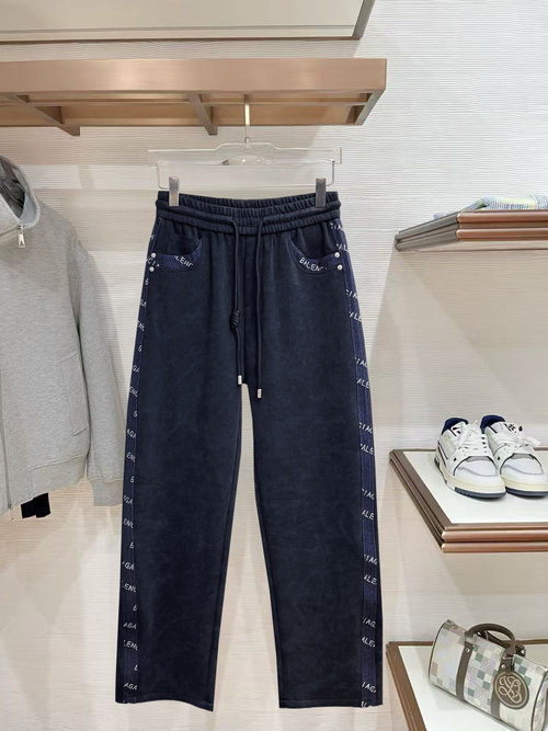 Balenciaga Classic LOGO Casual Pants with Comfort