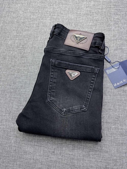 Prada Ultra-Soft Washed Denim Jeans with Timeless Retro Charm