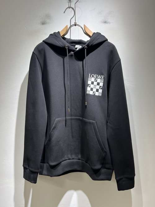Loewe Trendy Long Sleeve Hoodie with Embroidered Logo
