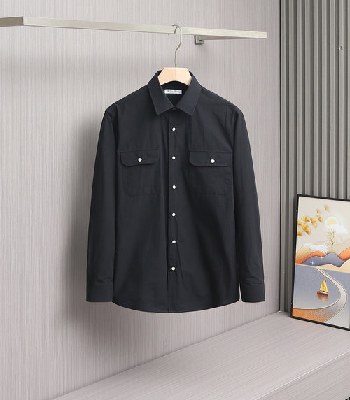 Loro Piana Classic Linen-Cashmere Shirt Available in Three Colors