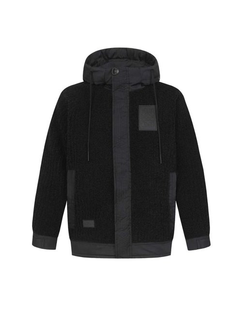 Loewe High-quality Filled Down Hooded Jacket, Black
