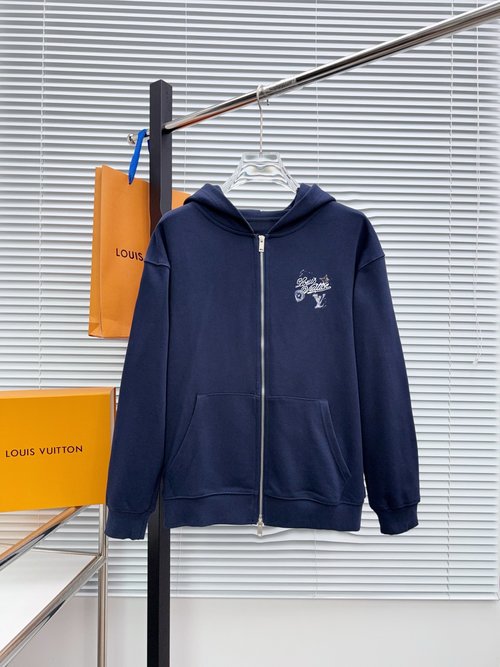 Louis Vuitton Fashionable Jacket with Embroidered Logo, Comfortable