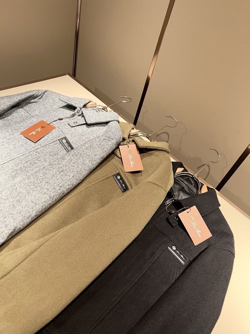 Loro Piana Luxurious Wool Jacket with Logo Design