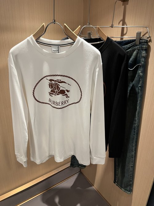 Burberry Long-sleeved Base Layer with Logo Print, Comfortable
