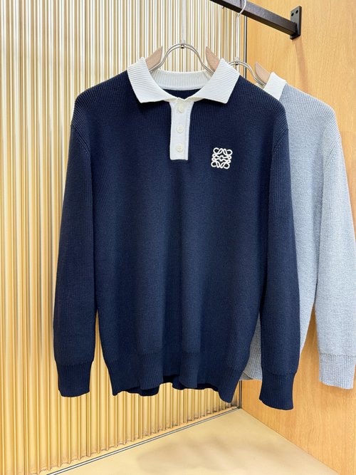 Loewe Eye-catching Logo Sweater with Comfortable Wool
