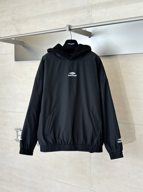 Balenciaga Double-sided Windproof Fleece Hoodie