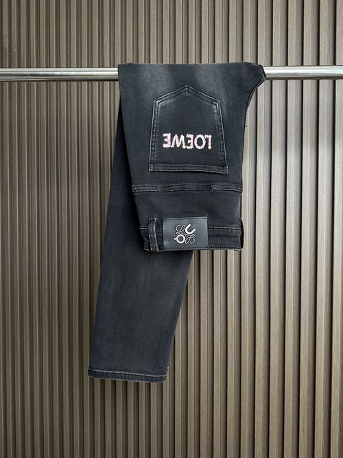 Loewe Luxury Soft Fabric Straight Leg Jeans for Versatile Wear