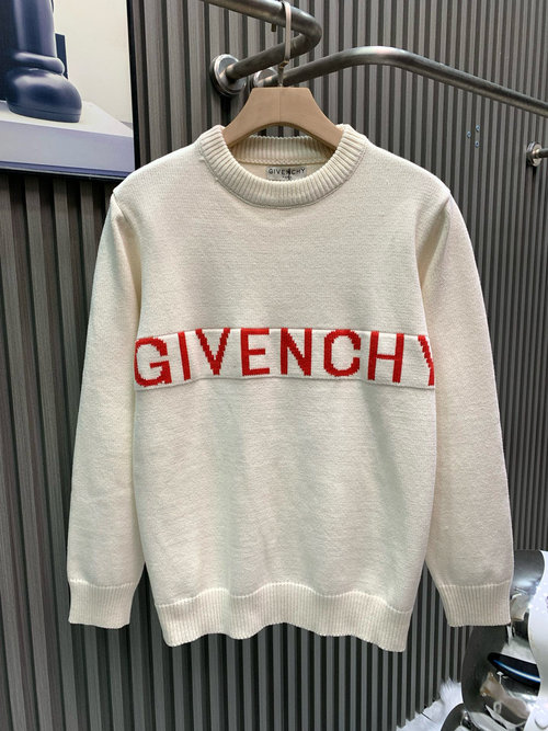 Givenchy Classic Letter Logo Jacquard Sweater