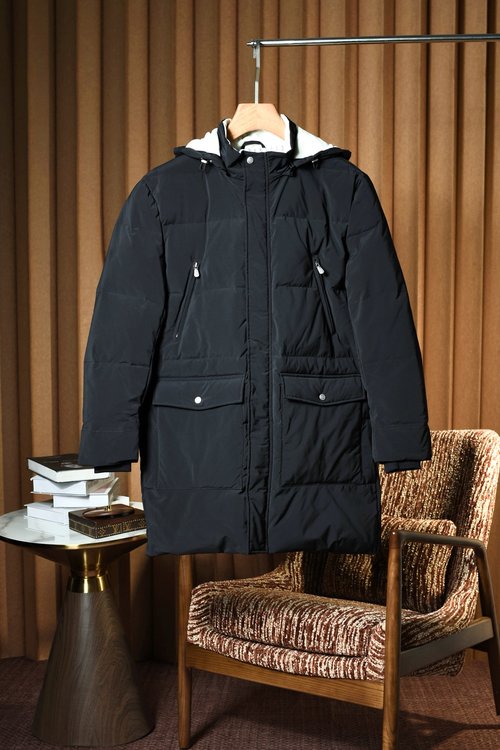 Loewe Warm Detachable Hooded Down Jacket with Details