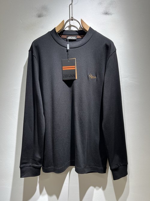 Zegna Long-Sleeved Base Layer with Embroidered Logo