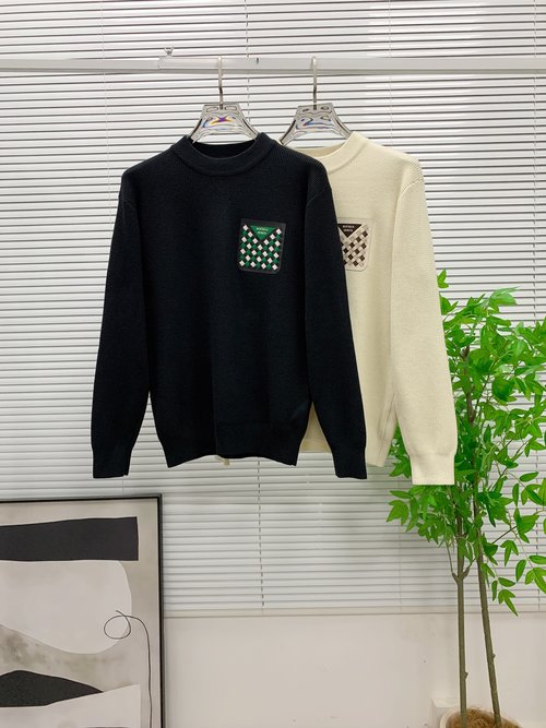 Bottega Veneta Luxurious Handmade Knit Sweater Using Imported Wool