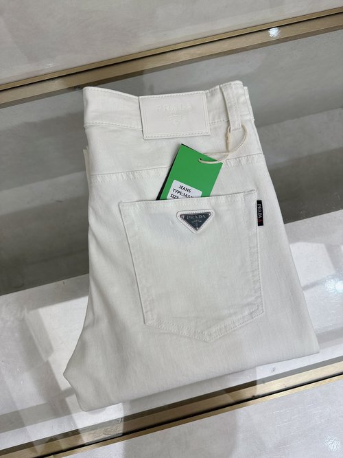 Prada High-quality Custom Jeans with Classic Logo