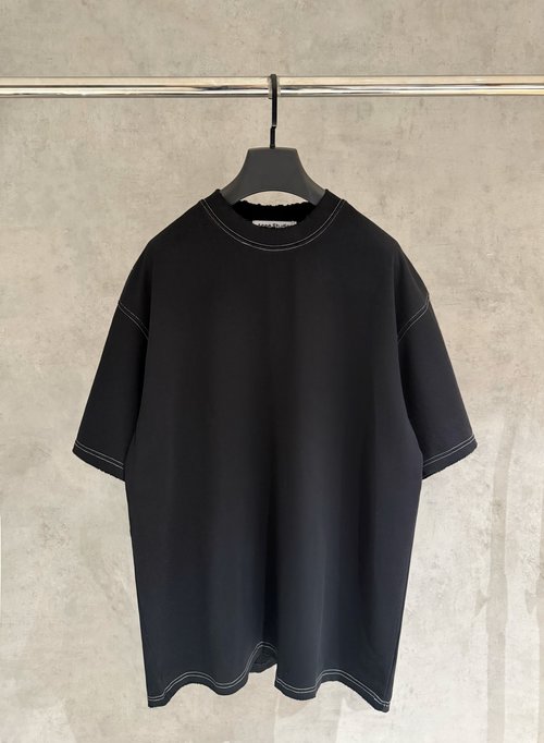 Acne Studios Embroidered Heavyweight T-Shirt with Wash and Abrasion Treatment
