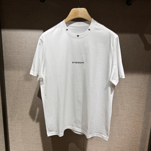 Givenchy New Arrival: All-Cotton T-Shirt with Embroidered Details