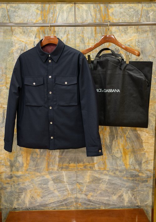 Dolce & Gabbana Double-sided Down Jacket Made of Premium Wool