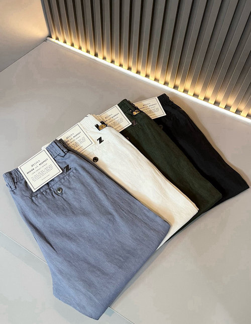 Zegna Exclusive OEM Flax Casual Trousers for All Occasions