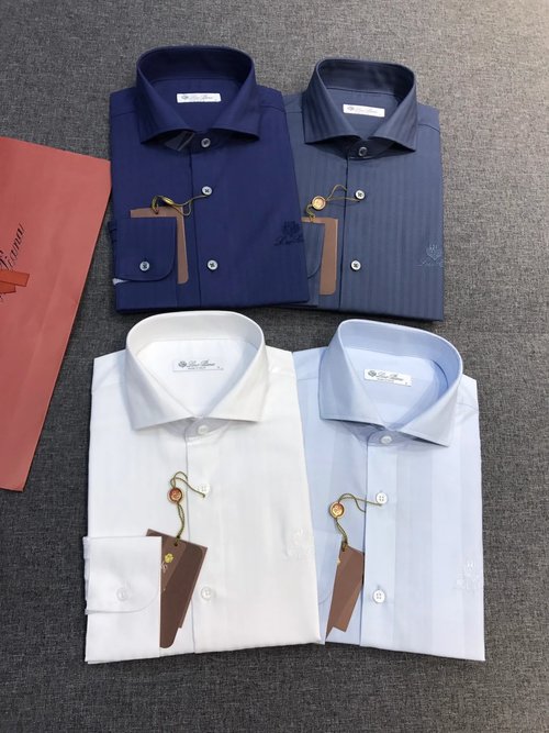 Prada Premium Jacquard Long-Sleeve Shirt with Exquisite Details