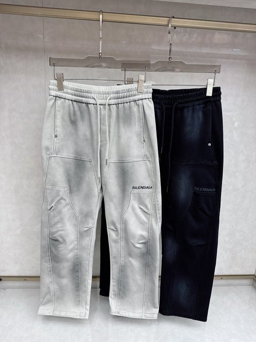 Balenciaga New Casual Pants with Logo for High Comfort