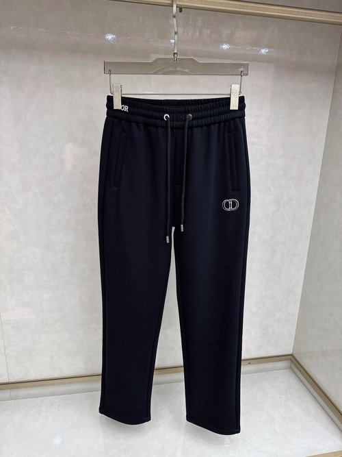 Dior Refined Texture Classic Logo Casual Trousers (No optimization needed)