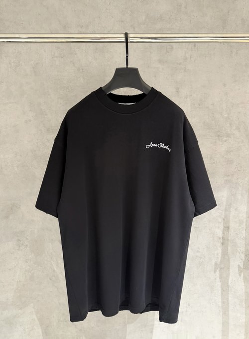 Acne Studios New Arrival Heavy Cotton T-Shirt with Embroidery