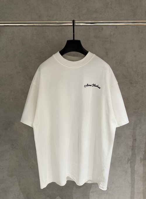 Acne Studios Classic Heavyweight Embroidered Cotton Tee