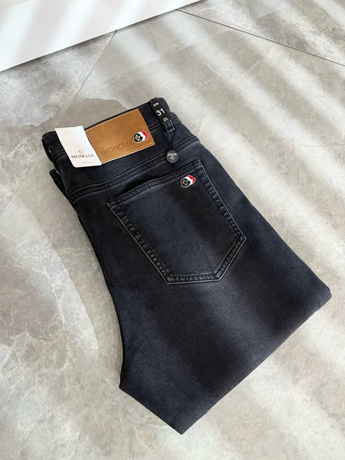 Moncler Custom Logo Jeans in Premium Cotton Fabric