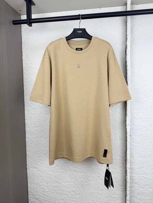 Fendi FF Appliqué Short-Sleeve T-Shirt