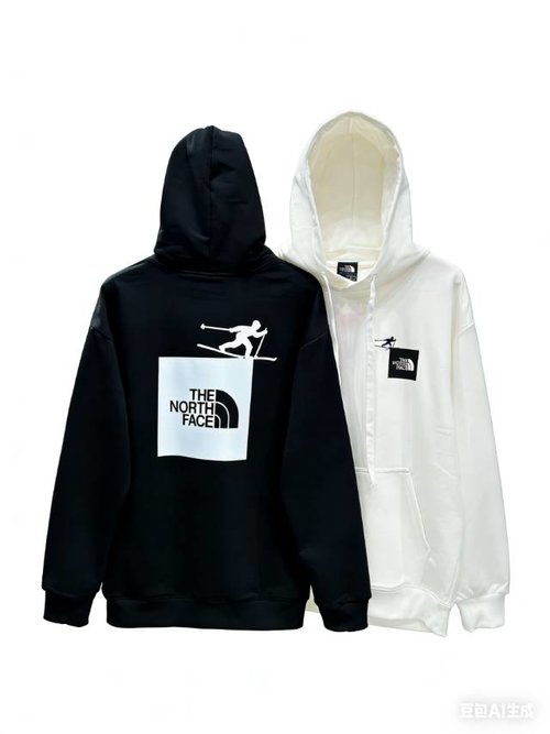 Hermes Knit Fleece Hoodie for Couples with Clear Print